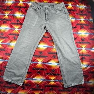 Active Churchill Regular Fit Straight Leg Men's Jeans 34x28 Y2K Skate Shop Gray